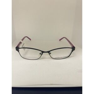 Hard Candy HC22 MBLK 52-15-140 Matte Black Metal Full Rim Eyeglasses Frame‎ D34